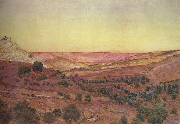 Thomas Seddon Thi Hills of Moab and the Valley of Hinnom (mk46) France oil painting art
